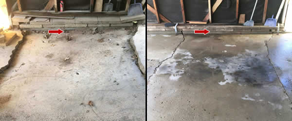 Garage Floor Concrete Mudjacking Milwaukee